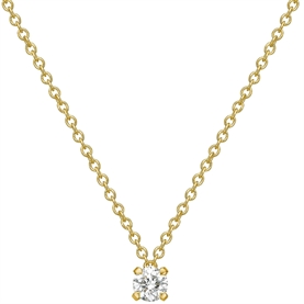 Dulong Lumina Halskæde Mellem Med 1 Brillant, 18K Guld